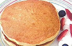 米粉で作ったホットケーキ